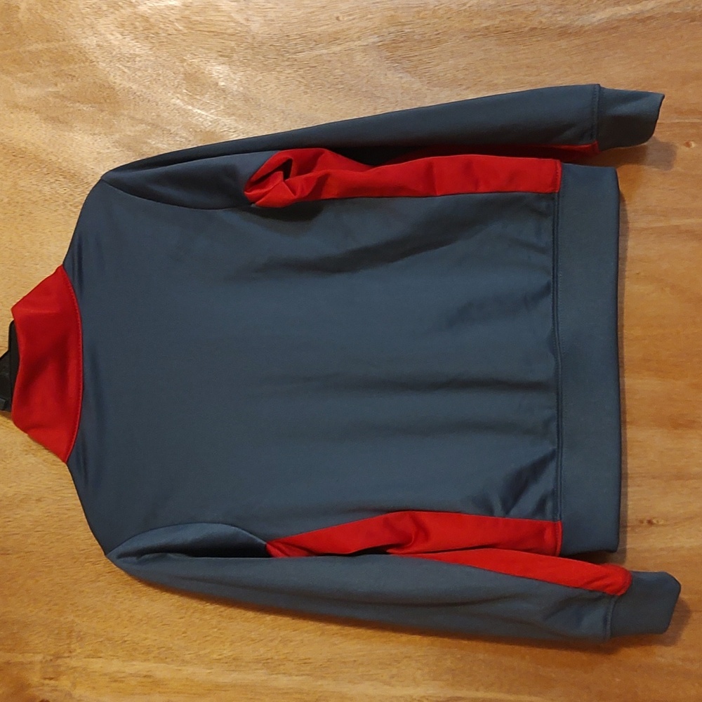 Nike Little Boys Zip-Up Athletic Jacket Gray & Red Raised Collar Casual 4/XS - Picture 5 of 9